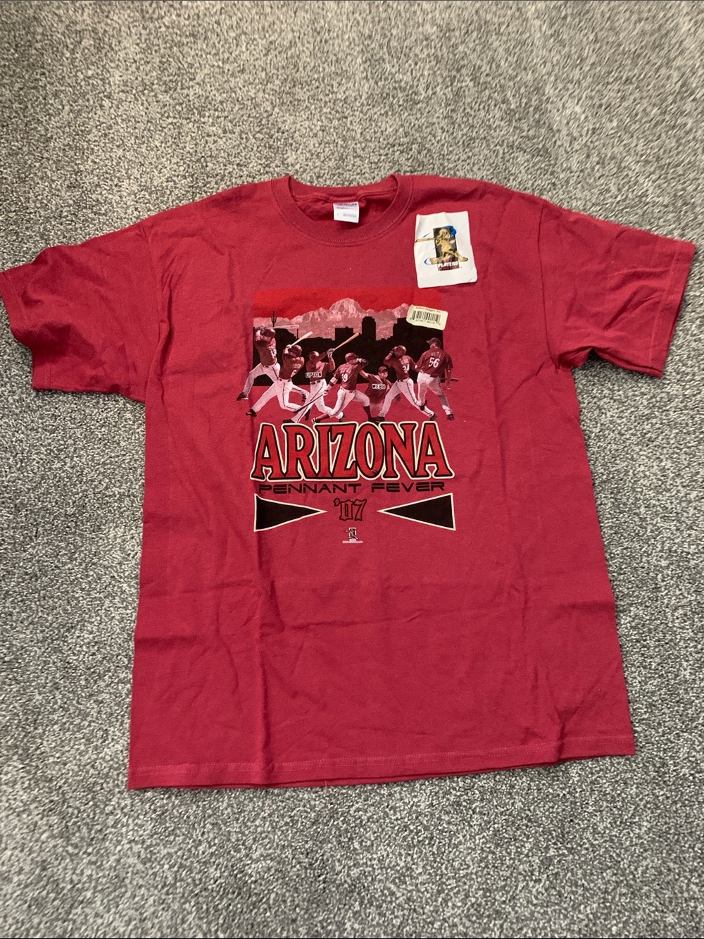 Az Diamondbacks 2007 pendant fever Gildan  T-Shirt - Red